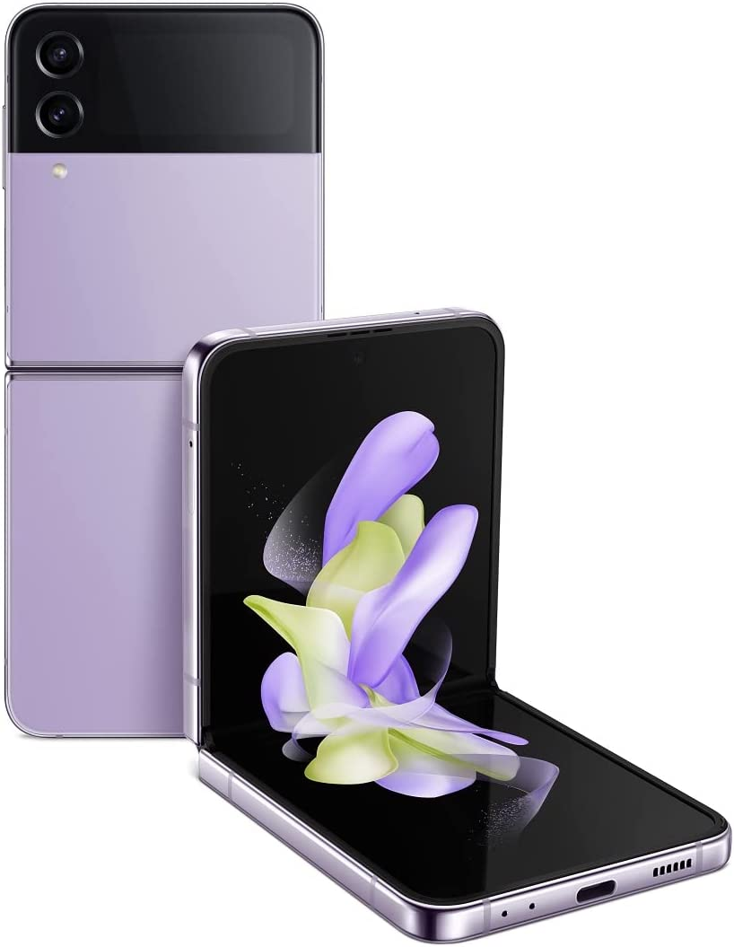 SAMSUNG Galaxy Z Flip 4 Cell Phone, Factory Unlocked Android Smartphone, 256GB, Flex Mode, Hands Free Camera, Compact, Foldable Design, Informative Cover Screen, US Version, Bora Purple